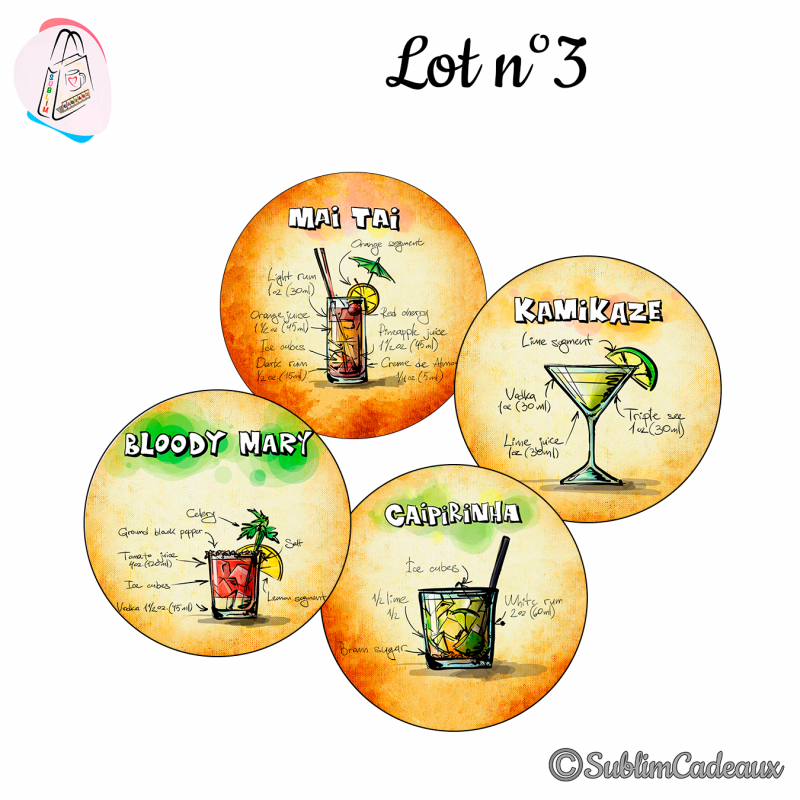Dessous de verre - Lot n°3