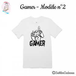 Tee-shirt "Gamer" - Modèle 2