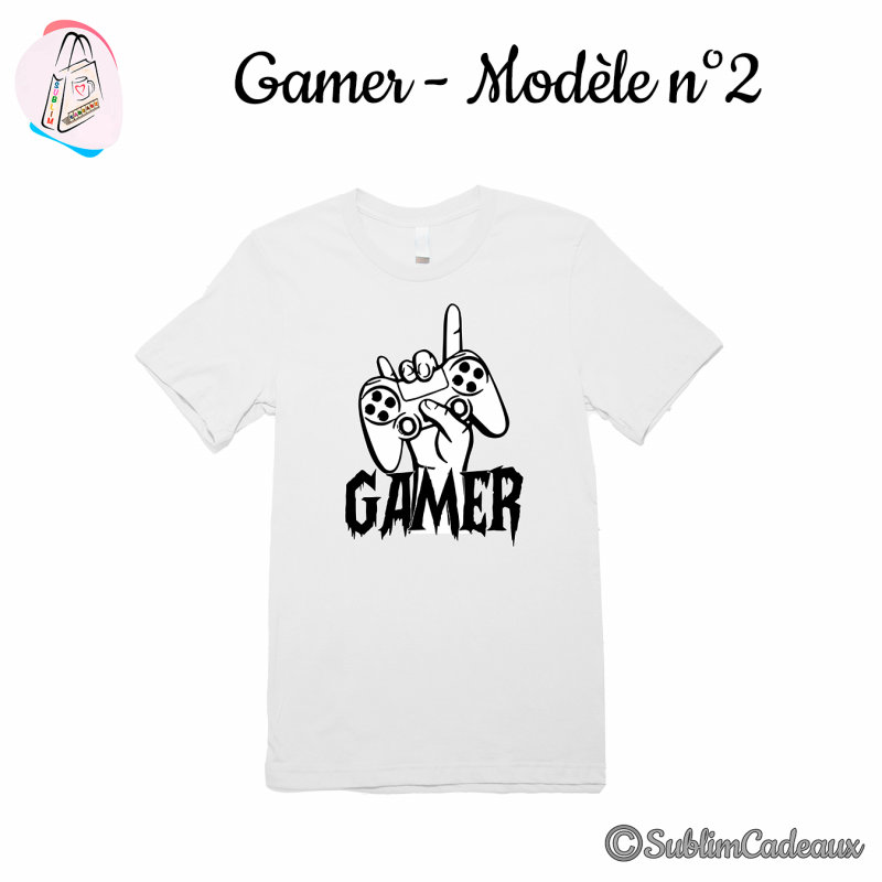 Tee-shirt "Gamer" - Modèle 2
