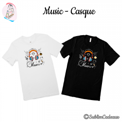 Tee-shirt "Music - Casque"