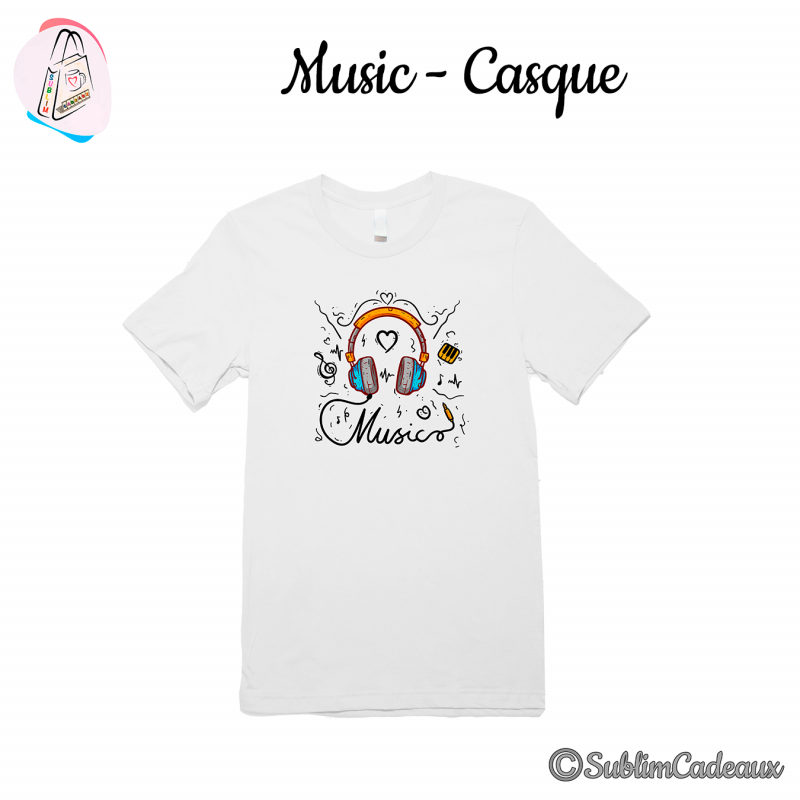 Tee-shirt "Music - Casque"