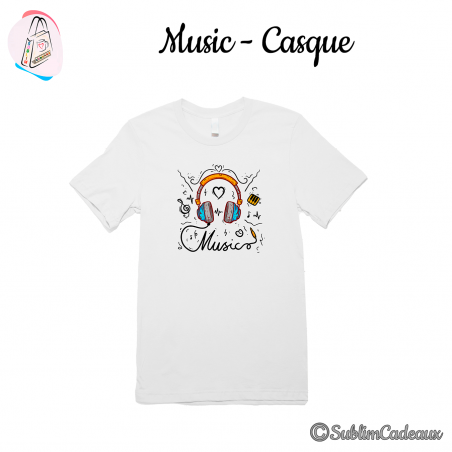 Tee-shirt "Music - Casque"