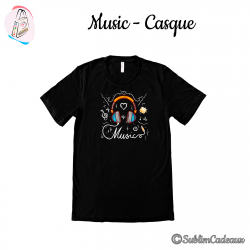 Tee-shirt "Music - Casque"