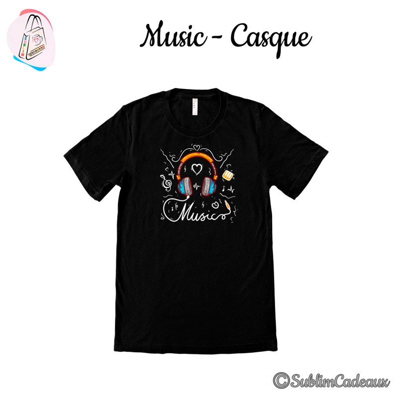 Tee-shirt "Music - Casque"
