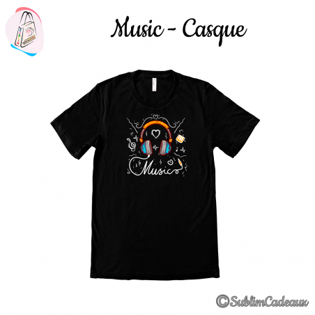 Tee-shirt "Music - Casque"