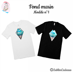 Tee-shirt "Fond marin -...