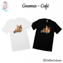Tee-shirt "Gnomes - Café"