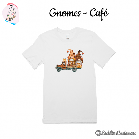 Tee-shirt "Gnomes - Café"