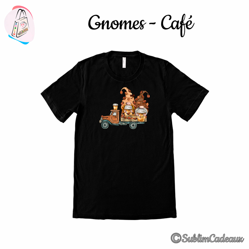 Tee-shirt "Gnomes - Café"
