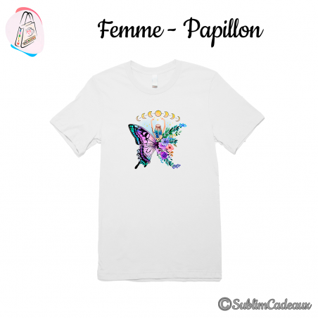 Tee-shirt "Femme - Papillon"