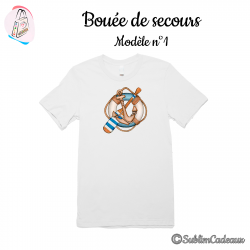 Tee-shirt "Bouée de secours - Modèle n°1"