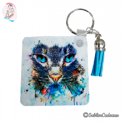 Porte-clés carré
