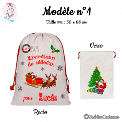 Hotte de Noël - Modèle n°1