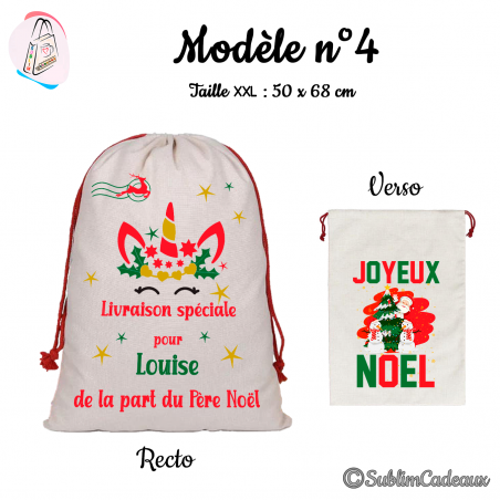 Hotte de Noël - Modèle n°4