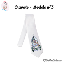 Cravate «Gnomes mariés»