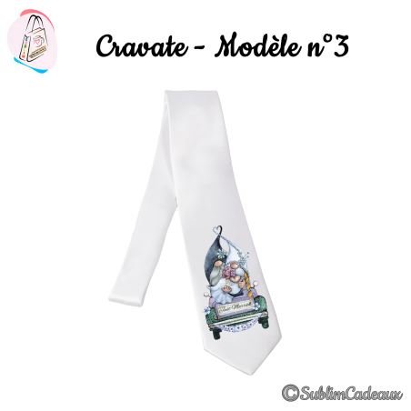 Cravate «Gnomes mariés»