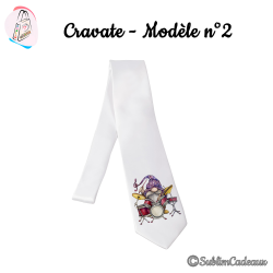 Cravate «Gnome batteur»