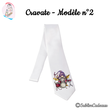 Cravate «Gnome batteur»