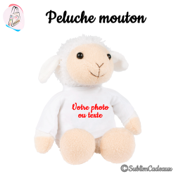 Peluche mouton à personnaliser
