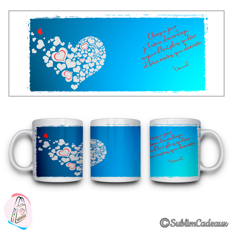 Mug « + qu'hier - que demain »