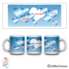 Mug « Cœurs bleus »
