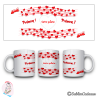 Mug « Portée de musique cœur »