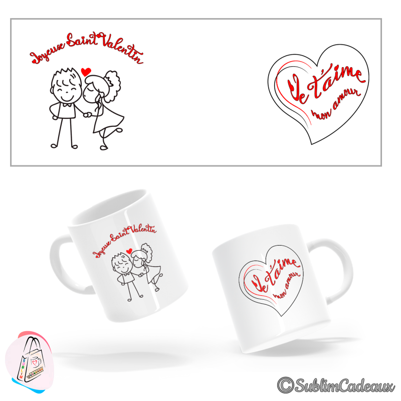 Mug « Saint-Valentin » - Modèle 1