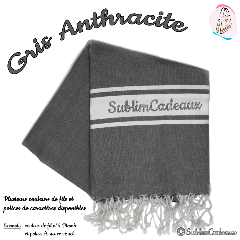 Fouta - Anthracite