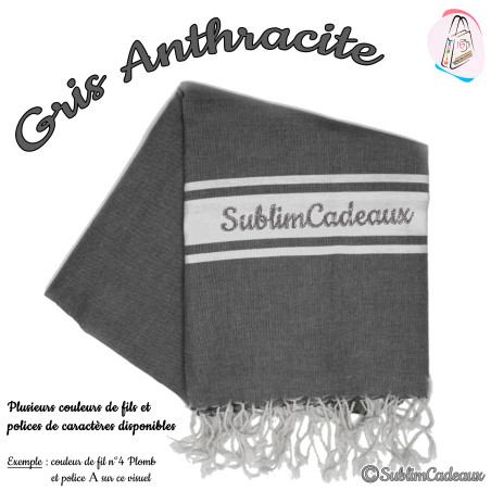 Fouta - Anthracite