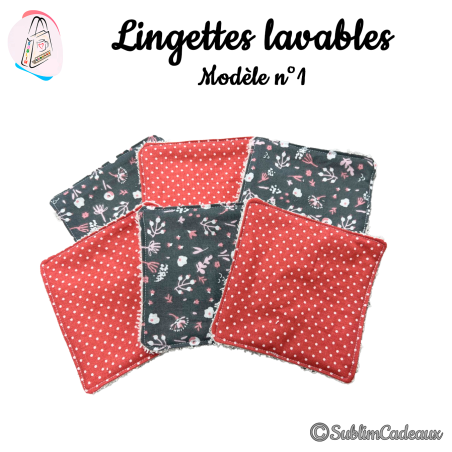 Panier et/ou lingettes lavables : Modèle 1