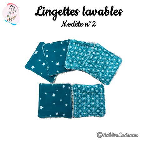 Panier et/ou lingettes lavables : Modèle 2