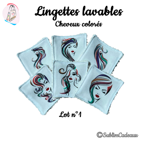 Panier et/ou lingettes lavables : Cheveux colorés