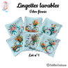 Panier et/ou lingettes lavables : Vélos fleuris