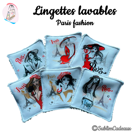 Panier et/ou lingettes lavables : Paris fashion