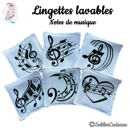 Panier et/ou lingettes lavables : Fan de musique