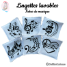 Panier et/ou lingettes lavables : Fan de musique