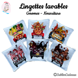 Lingettes lavables : Gnomes...