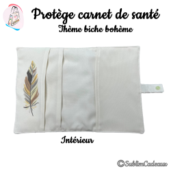 Protège carnet de santé - Biche bohème