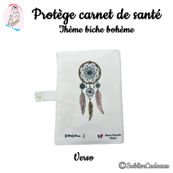 Protège carnet de santé - Biche bohème