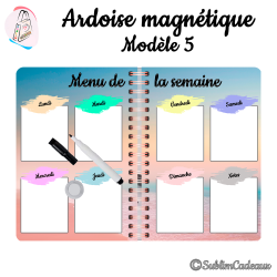 Ardoise magnétique - Modèle 5