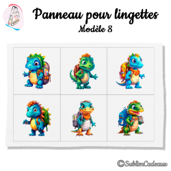 Panneau lingettes - Modèle 8