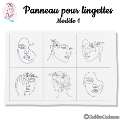 Panneau lingettes - Modèle 1