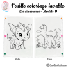 Les dinosaures - Modèle D