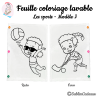 Les sports - Modèle J