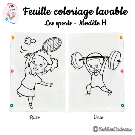 Les sports - Modèle H