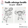 Les sports - Modèle H