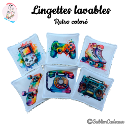 Lingettes lavables : Rétro...