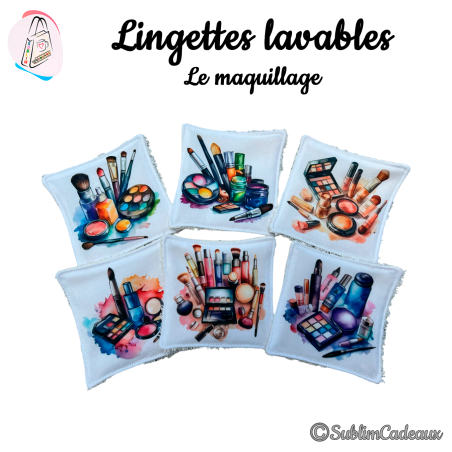 Lingettes lavables : Le maquillage