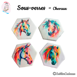 Dessous de verre : Cheval