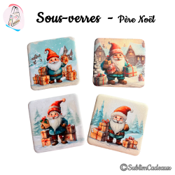 Dessous de verre : Père Noël